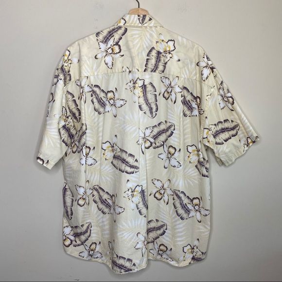 CROSSINGS Hawaiian print short sleeve button down shirt size XXL - Picture 4 of 7